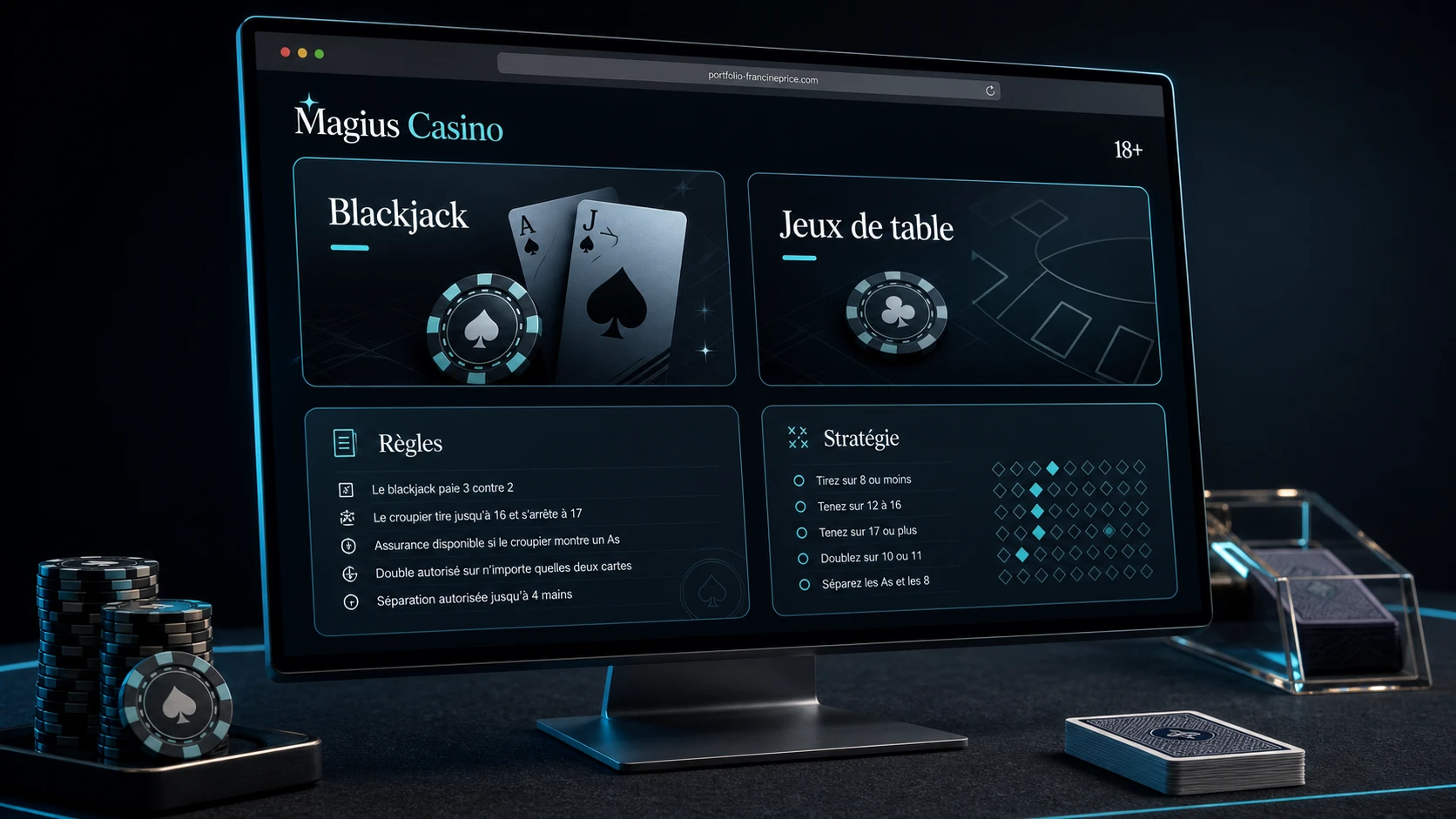 Blackjack et jeux de table