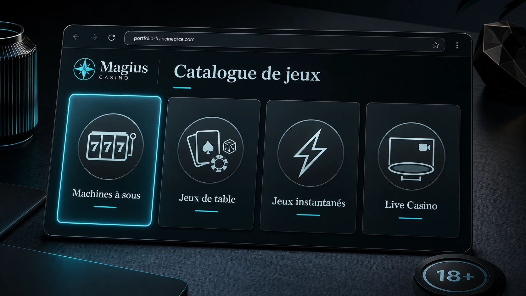 Les jeux disponibles sur Magius